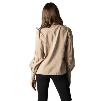 Beige Silk Blouse