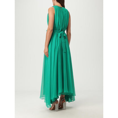 Bicolor Polyester Casual Dress