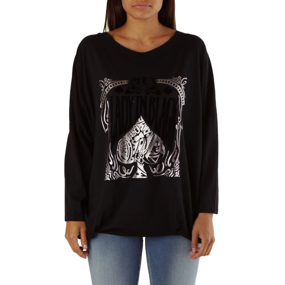 Black Viscose T-Shirt