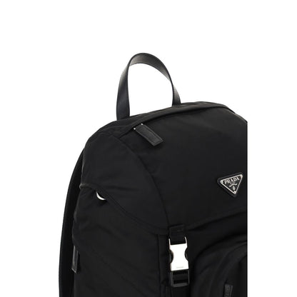 Black Recycled Polyamide Backpack