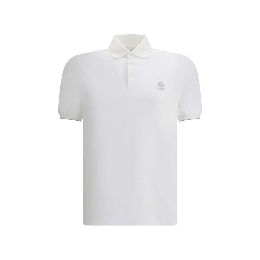 White Cotton Polo Shirt