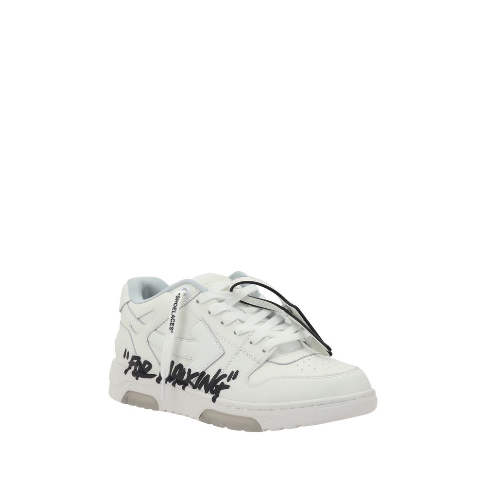 White Rubber Low Top Sneakers