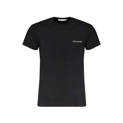 Black Cotton Men's T-Shirt