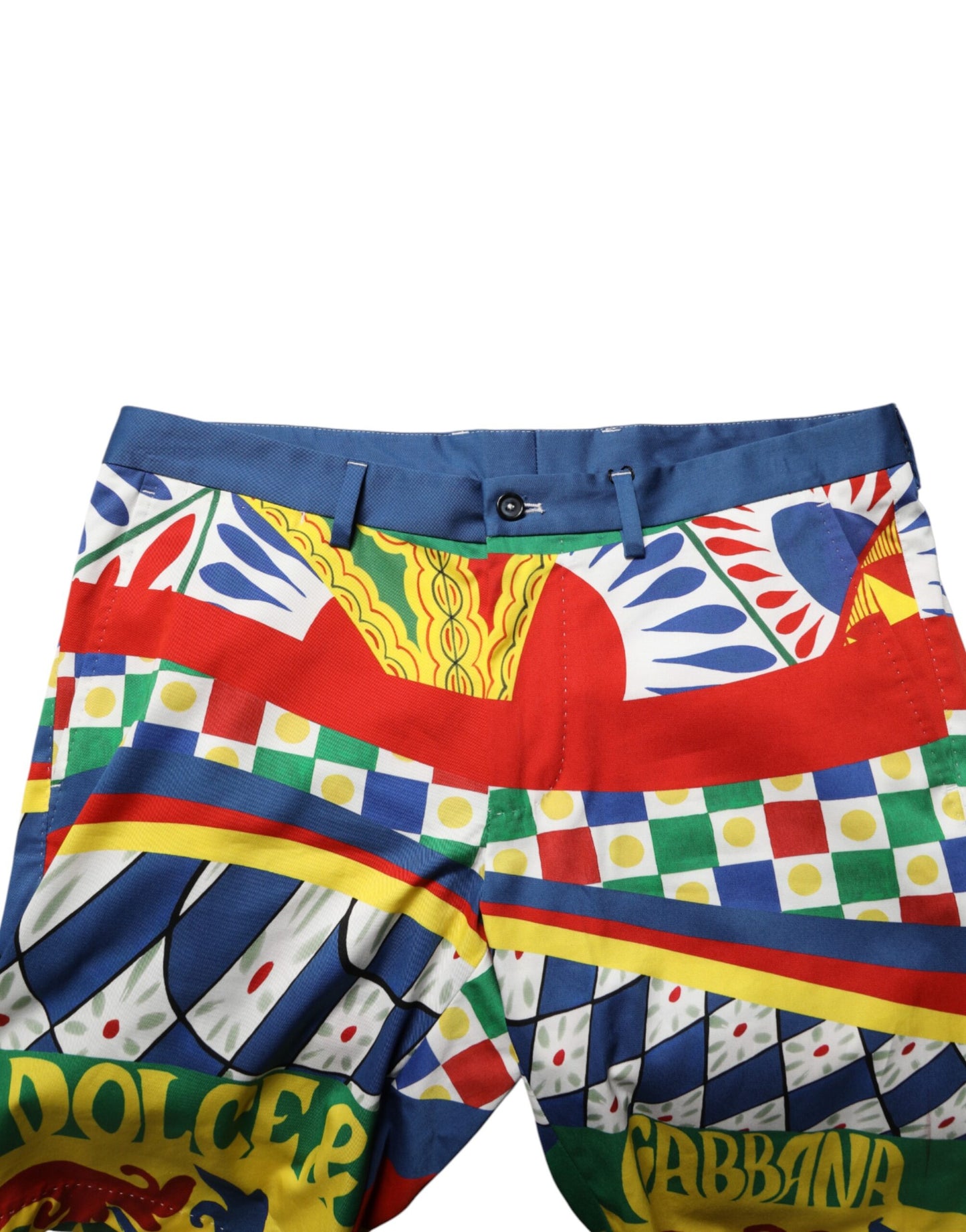 Multicolor Carretto Print Men Bermuda Shorts