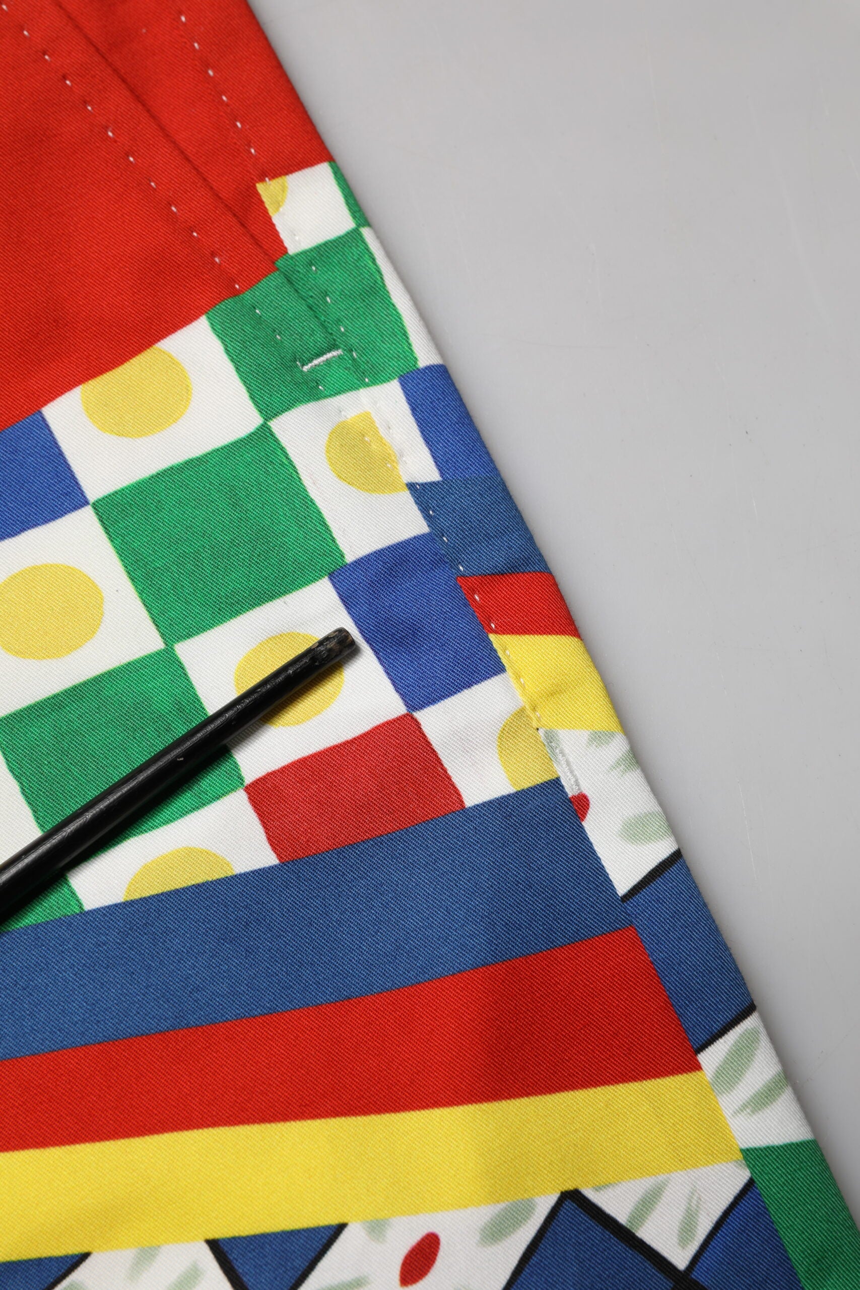 Multicolor Carretto Print Men Bermuda Shorts