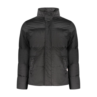 Black Polyester Men's Jacket