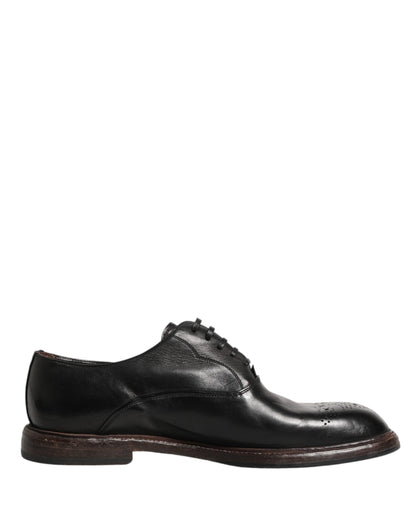 Black Calfskin Leather Oxford Dress Shoes