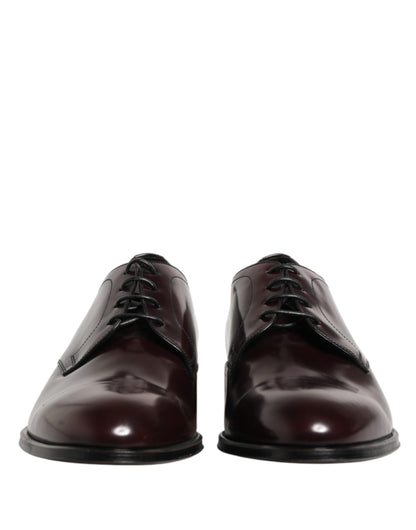 Black Lace Up Leather Dress Derby Men Shoes