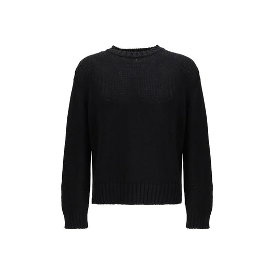 Black Cotton Sweatshirt