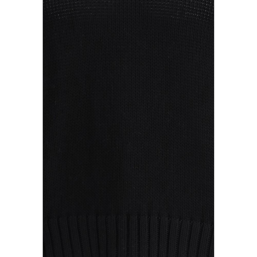 Black Cotton Sweatshirt