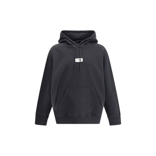 Black Cotton Sweatshirt
