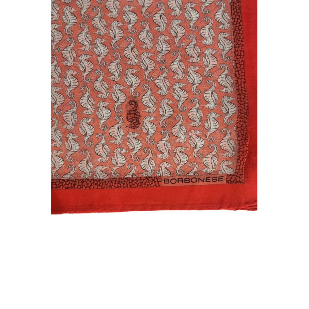 Red Silk Women Scarf