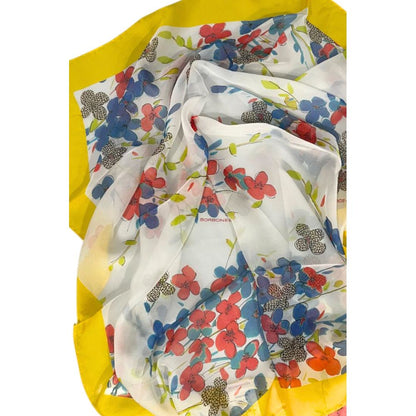 Yellow Silk Women Scarf