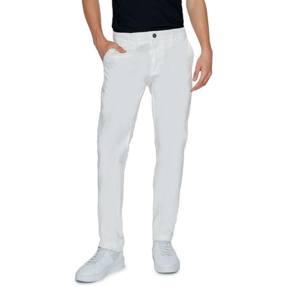 White Cotton Chino Pants