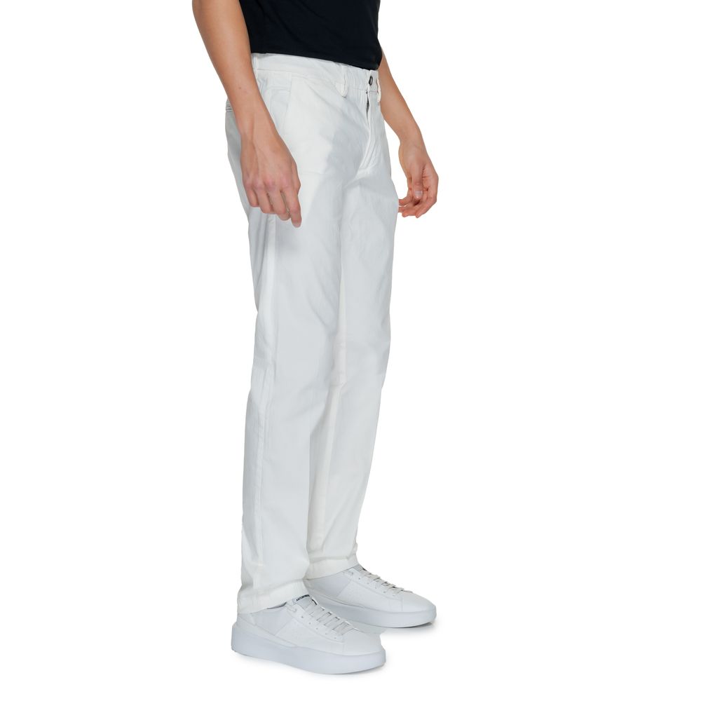 White Cotton Chino Pants