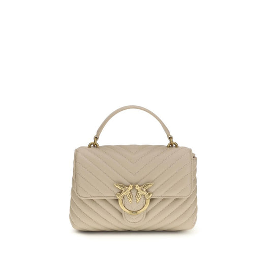 Beige Calf Leather Bos Taurus Handbag
