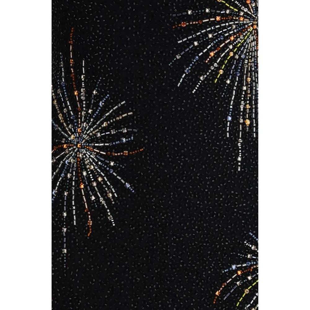 Black Nylon Casual Dress