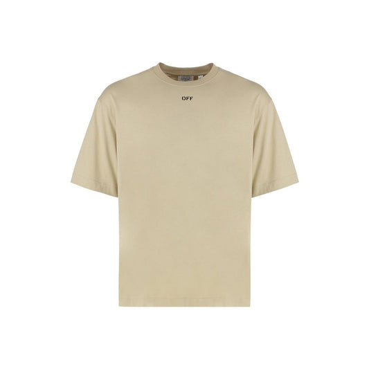 Beige Cotton T-Shirt
