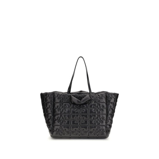 Black Polyamide Shoulder Bag