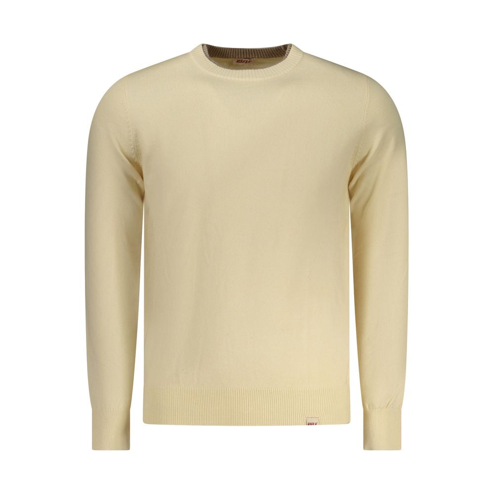 Beige Polyester Men's Sweater
