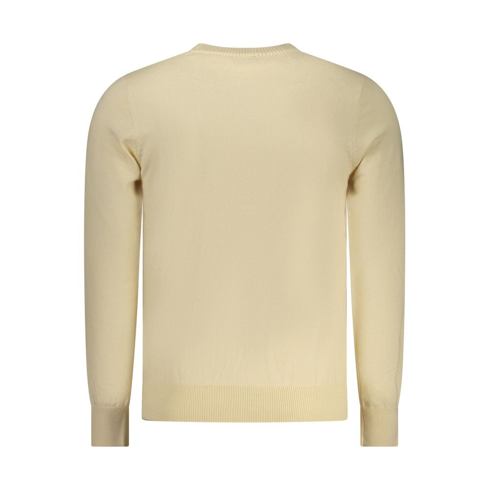 Beige Polyester Men's Sweater