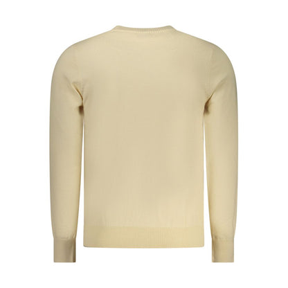 Beige Polyester Men's Sweater