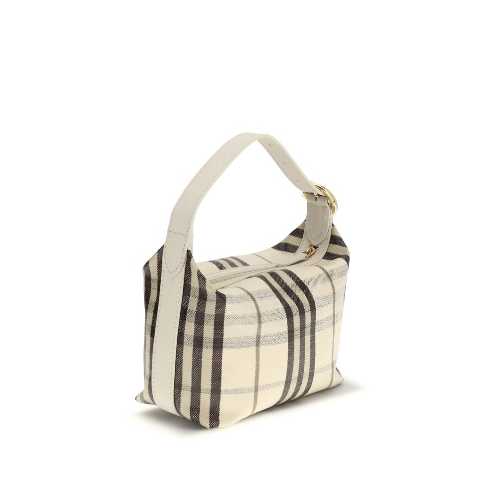Beige Cotton Shoulder Bag