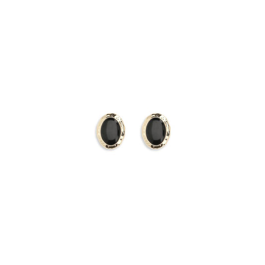 Black Brass Earrings