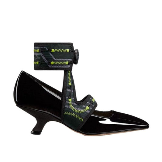 Black Calfskin High Heel Pumps