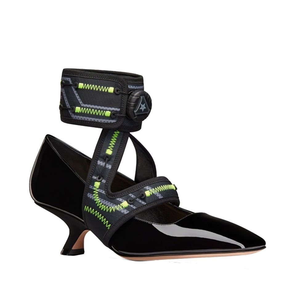 Black Calfskin High Heel Pumps