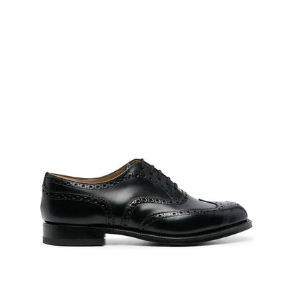 Black Calfskin Oxfords And Derbies