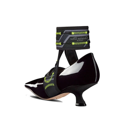 Black Calfskin High Heel Pumps