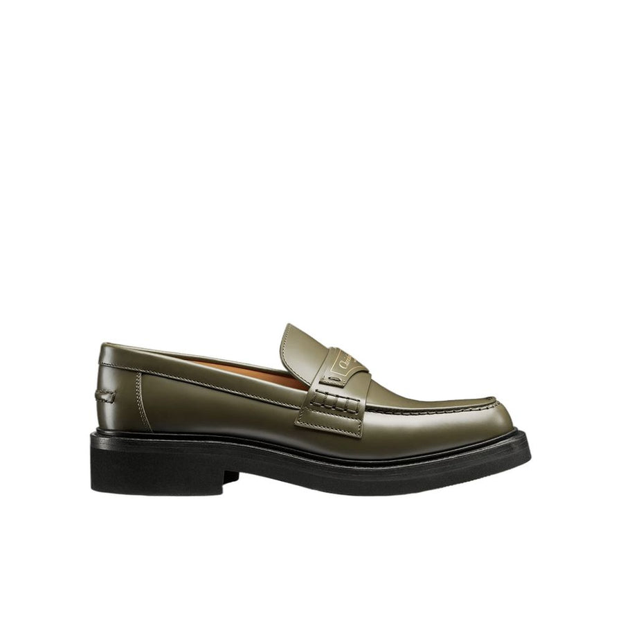 Bicolor Calfskin Slip-On Loafers