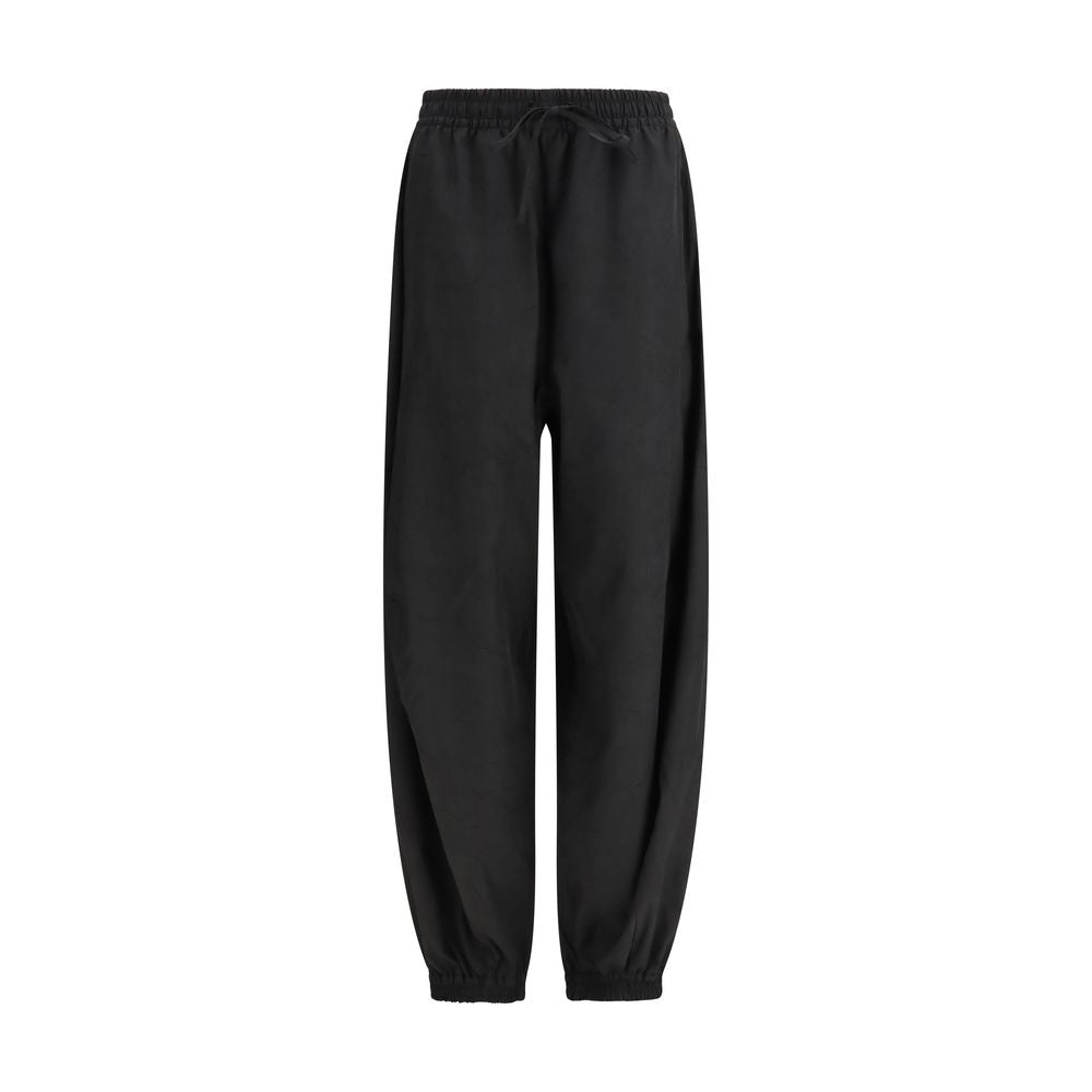 Black Polyester Joggers (Workout Pants)