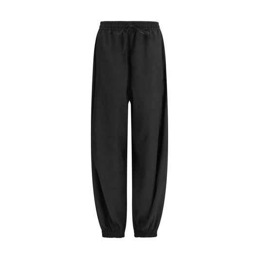 Black Polyester Joggers (Workout Pants)