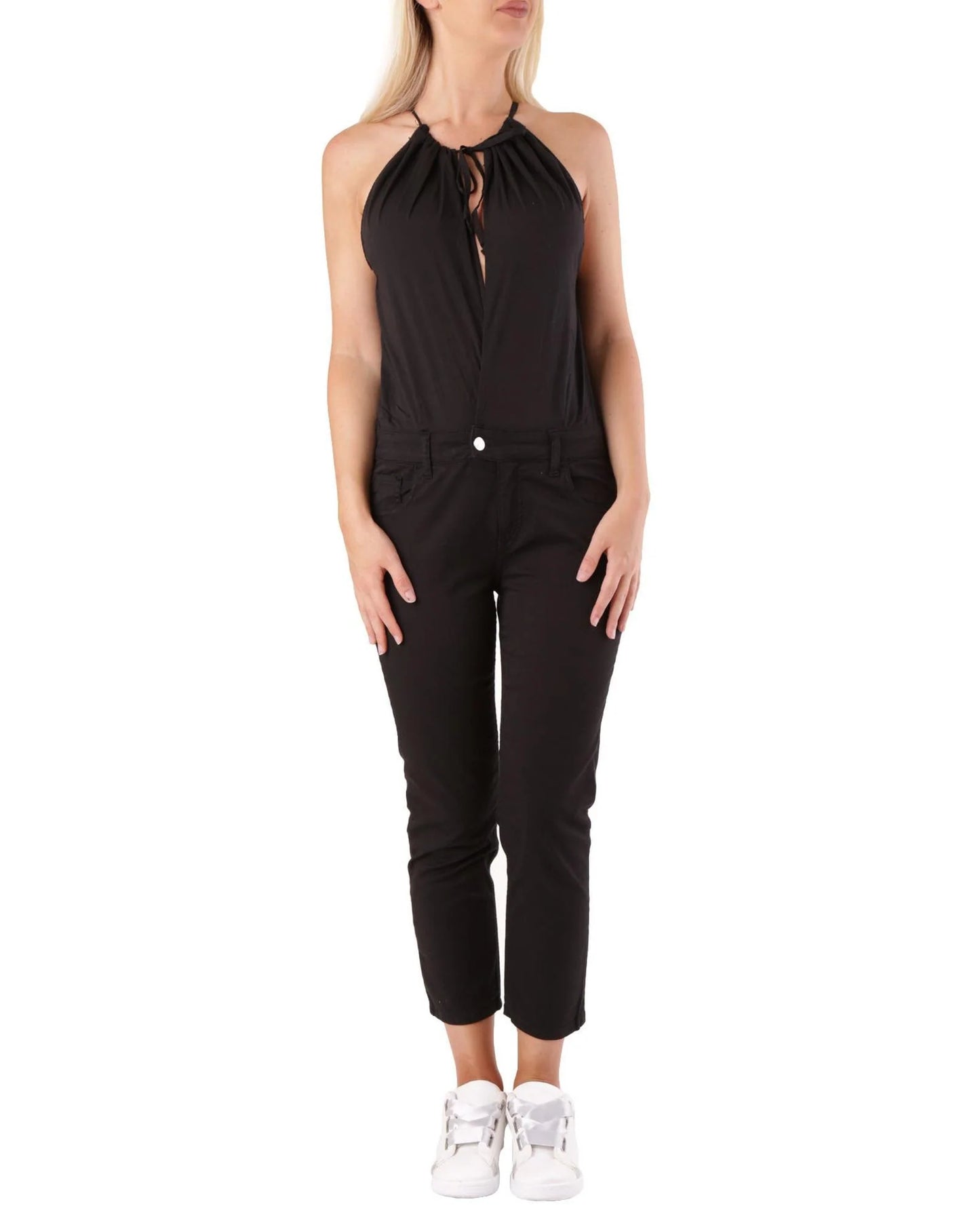 Black Cotton Jumpsuit