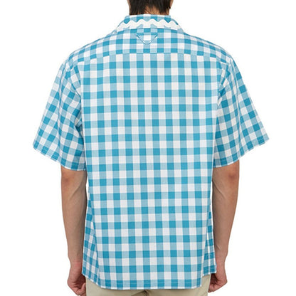 Blue Cotton Pattern Shirt