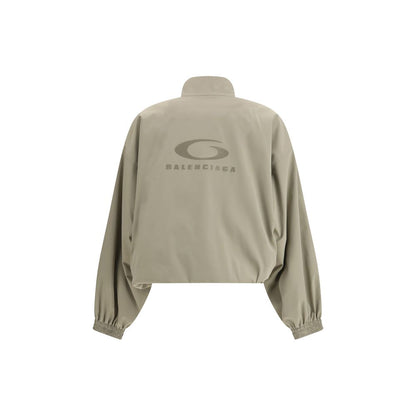 Beige Polyester Shell Jacket
