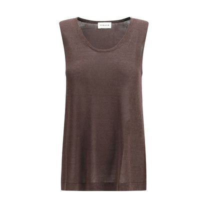 Brown Linen Top