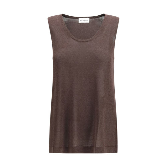 Brown Linen Top