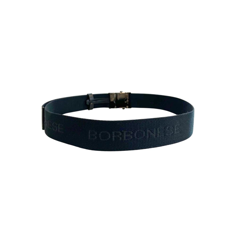 Black Polyester Men's Belt