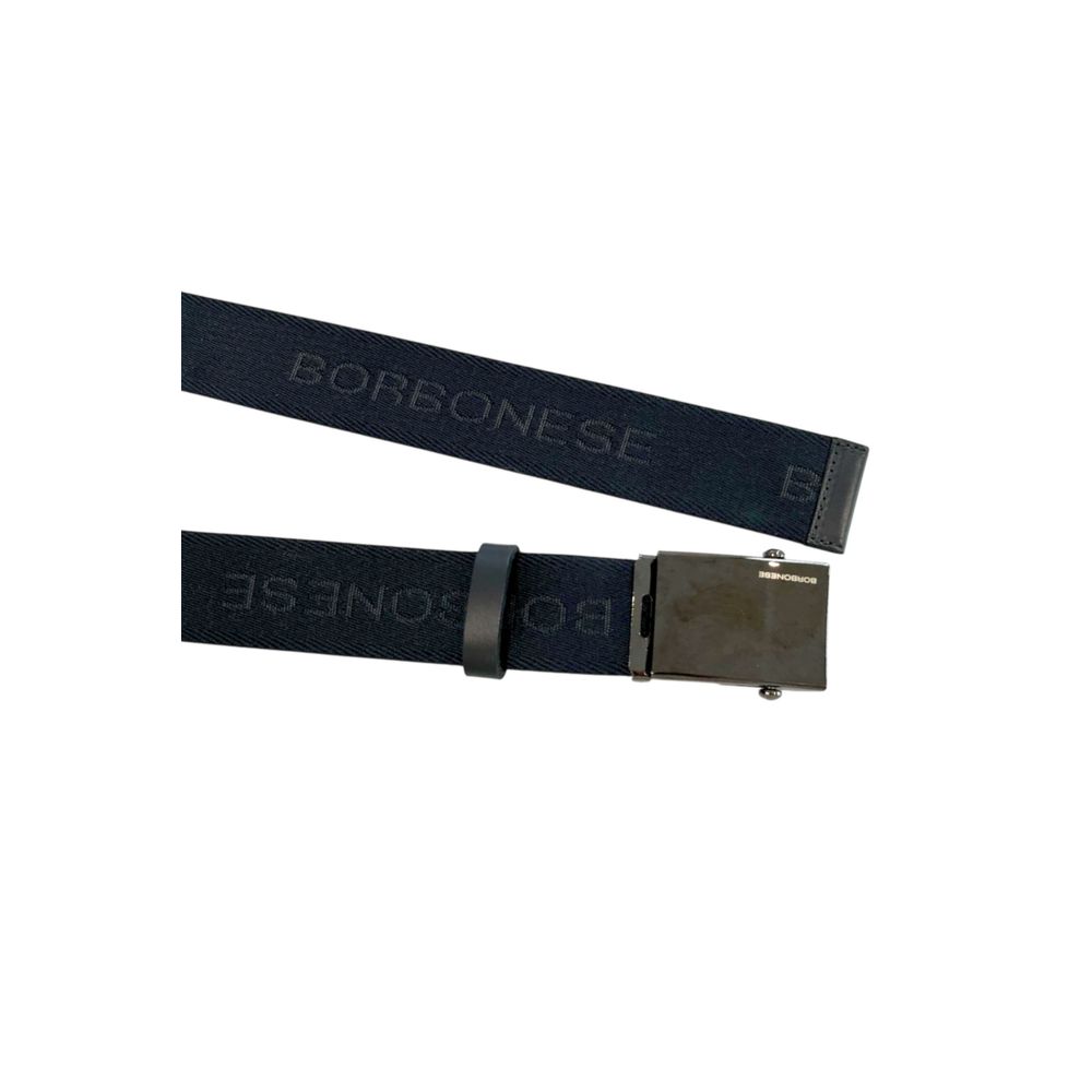 Black Polyester Men's Belt