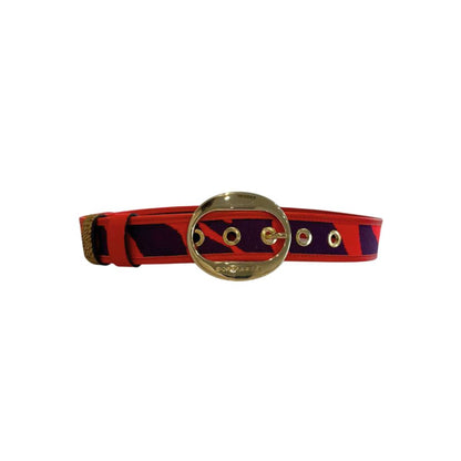 Orange Genuine Leather Women Belt