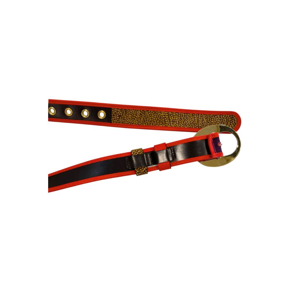 Orange Genuine Leather Women Belt