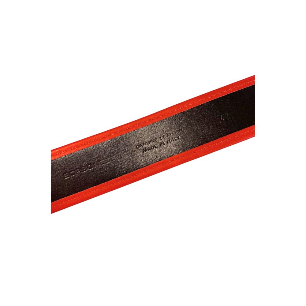 Orange Genuine Leather Women Belt