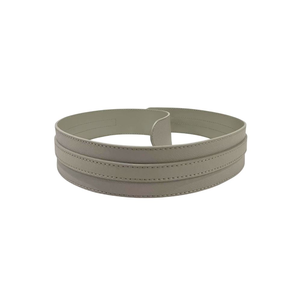 Grey Genuine Leather Women's Belt