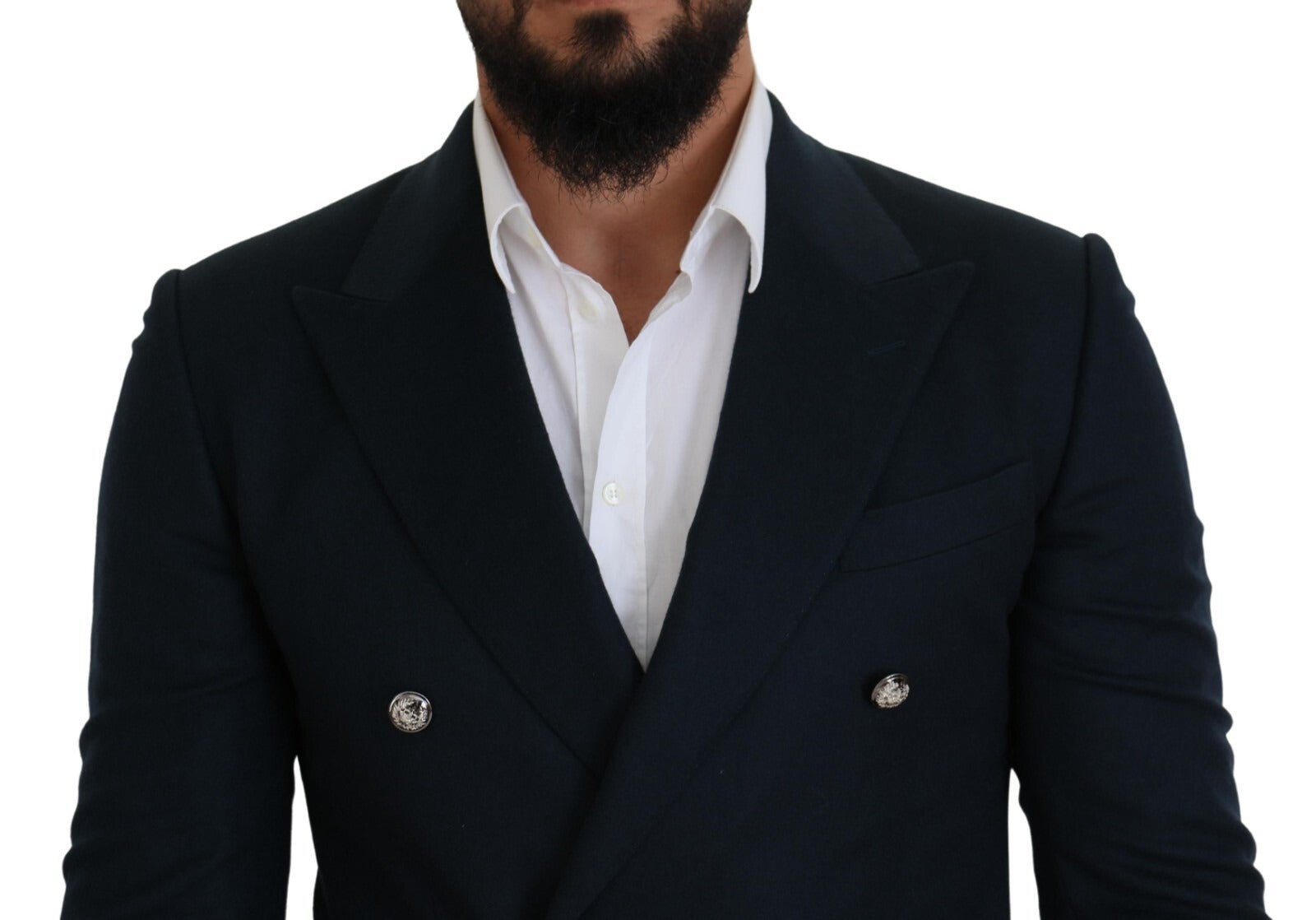 Blue Double Breasted Formal Coat Blazer