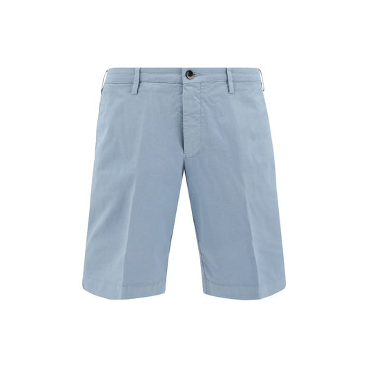 Light Blue Cotton Bermuda Shorts
