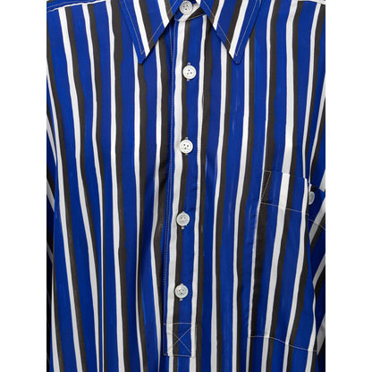 Blue Textile Long Dress