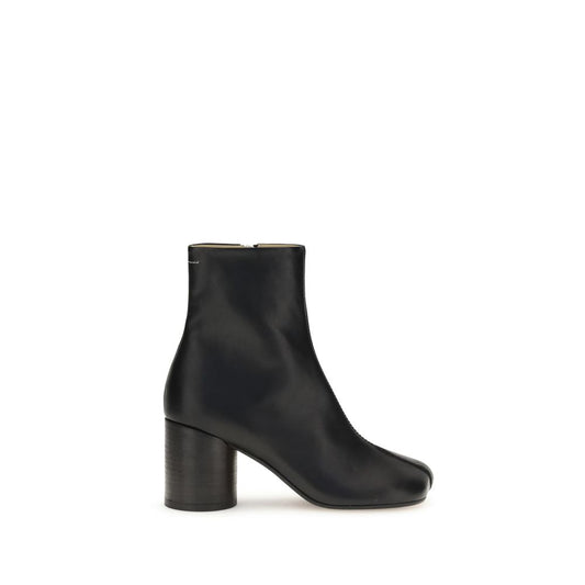 Black Calf Leather Bos Taurus Ankle Boots